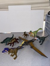 Lot of 8 Dinosaurs All Shapes Sizes And Species Toy Dinosaurs Jurassic Robot