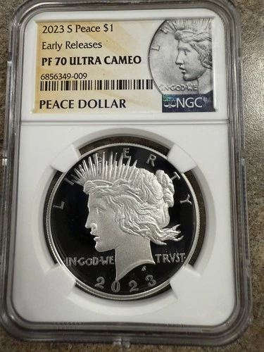 2023 S Proof $1 Peace Silver Dollar NGC PF70 Ultra Cameo