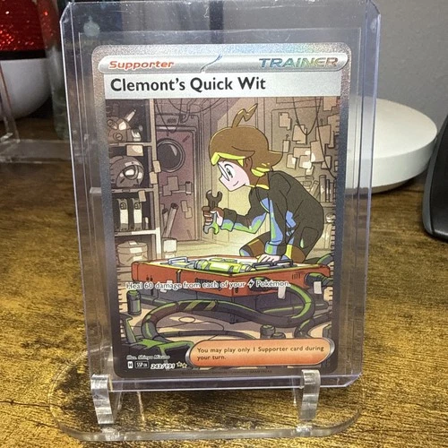 Pokemon TCG - Clemont's Quick Wit 243/191 SIR - Surging Sparks - English - NM