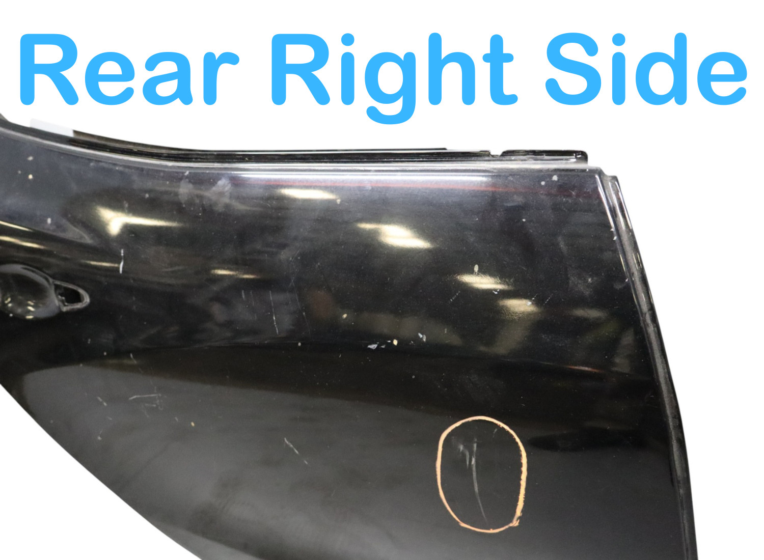 14-20 Maserati Ghibli Rear Right Passenger Side Door Shell Panel Black Oem