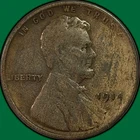 1914-S Lincoln Wheat Cent Very Fine VF Coin #38458