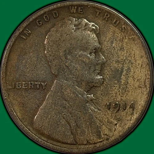 1914-S Lincoln Wheat Cent Very Fine VF Coin #38458