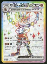Cinderace ex Ultra Rare SV07: Stellar Crown 157/142 LP-NM