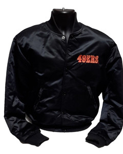 Vintage San Francisco 49ers Proline Starter NFL Rare Black Satin Jacket , Medium