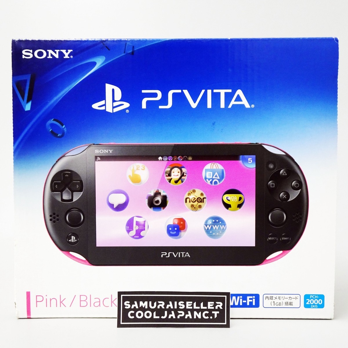 SONY PlayStation PS Vita PCH-2000 ZA15 Pink Black Console Wi-Fi