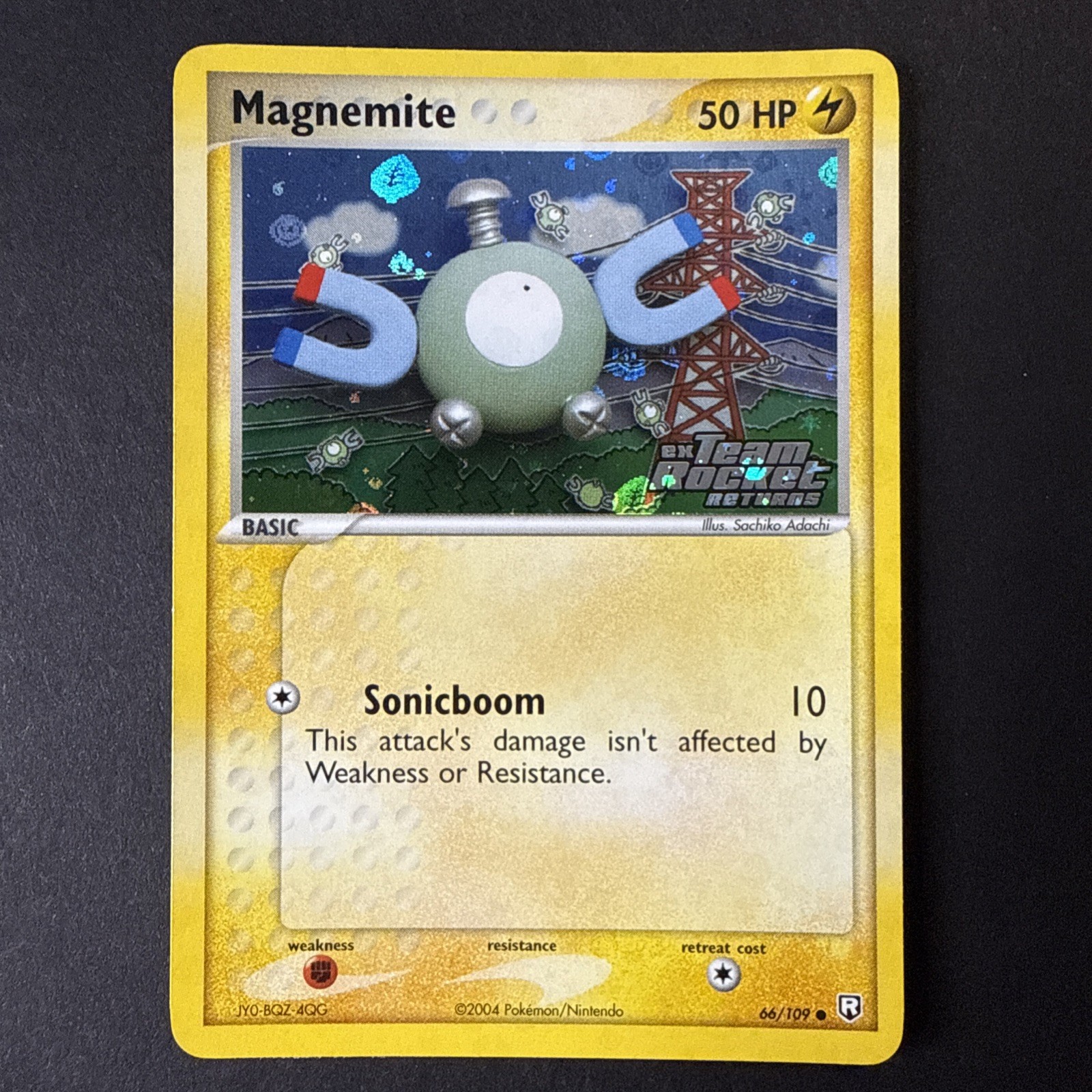 Pokemon Card - Magnemite Team Rocket Returns 66/109 Reverse Holo Stamped NM 