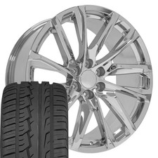 Oe Wheels Ca90 24x10 Chrome Rims 29535r24 As Tires Set 6x139.7 31et