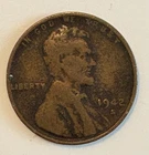1942 S Lincoln Wheat Cent Penny