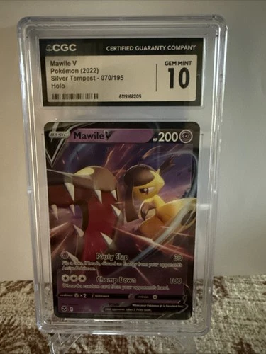 2022 Pokemon Silver Tempest Mawile V Holo 070/195 CGC 10 Gem Mint