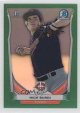 2014 Bowman Draft Chrome Green Refractor 97/150 Nick Burdi #CDP44 0c2