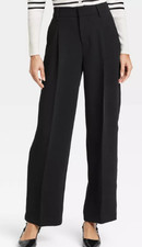 NEW A New Day Women's Signature Crepe Essential Trouser Black Size 8