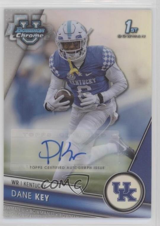 2023 Bowman U Chrome Prospect Refractor 212/499 Dane Key #80 Auto 0xi8