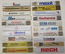 20 x 2m Zollstöcke Gliedermaßstab aus Sammlung Zollstock Meterstab