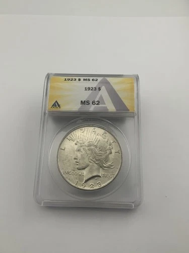 1923 United States Peace Silver Dollar ANACS MS 62