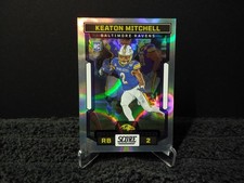 2023 Score Keaton Mitchell Circular Silver Prizm /135 #334