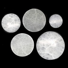 Selenite Crystal Round Plate 3 4 5 and 8 Inch For Smudging Crystal Charging