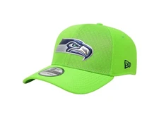 New Era 39Thirty Men Women Cap NFL Seattle Seahawks Rush Green Stretch Fit Hat