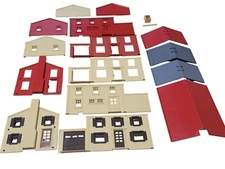 Vintage Plasticville Two Story Colonial House Parts - Your Choice! - O Scale