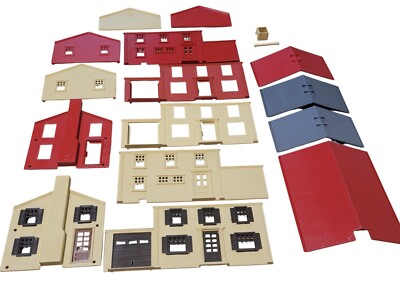 Vintage Plasticville Two Story Colonial House Parts - Your Choice! - O Scale