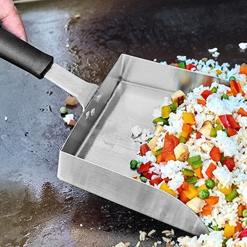 Stainless Steel Griddled Scraper Tool Large Griddled Spatulas Fried Movered - Picture 6 of 8
