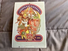 VTG Big Signs By Green Bay Packers 1968 NFL poster card BART STARR LOMBARDI TAYL