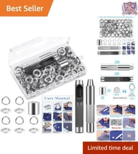 120 Sets Grommet Tool Kit Copper 1/2 Inch with Tools for Fabrics and Crafts