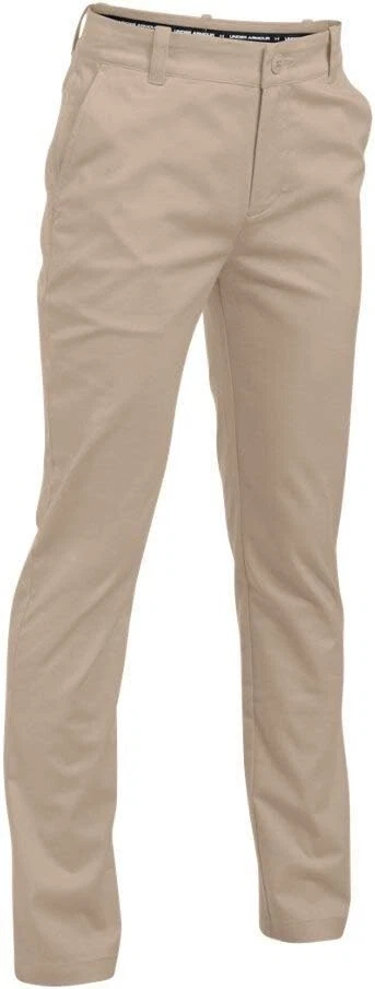 Uniforme Under Armour UA Boy Slim Fit Bronceado 1342212 Juvenil (YSM+ 8+ Husky) Nuevo con Etiquetas Foto 3 de 3