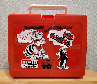 Suspended 4th OUR LUNCH BOX ★レアCDサイン入り 1992 Vintage Bi Lo Kid Cuisine KC & Chattanooga Lookouts Rocky