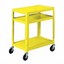 zoro select w42aye 20 ga. steel utility cart 200 lb. capacity, 24"l x 18"w