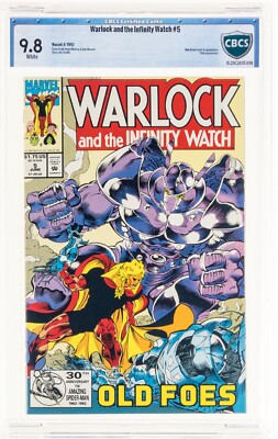 Warlock and the Infinity Watch #5 CBCS 9.8 White P Marvel, 1992 Jim Starlin cgc