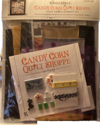 Kimberbell Candy Corn Quilt Shoppe Embellishment Kit KDKB1253 Halloween NEW