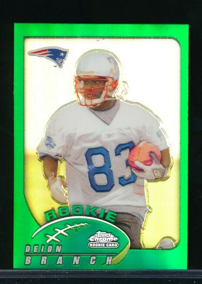 2002 Topps Chrome Rookie Refractor Deion Branch #264 Rookie RC NMMT+ swsw6