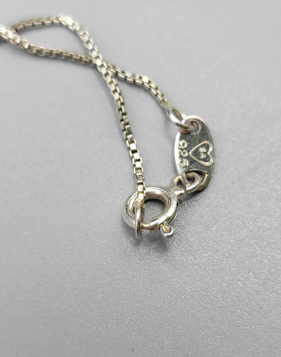 Italian Silver Marked SA 925 Silver Chain Necklace And Mom Pendant