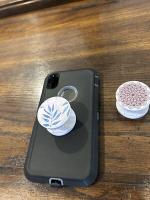 Phone Socket Grip Holder - Graphic Design - Universally Compatible- 2 Pack