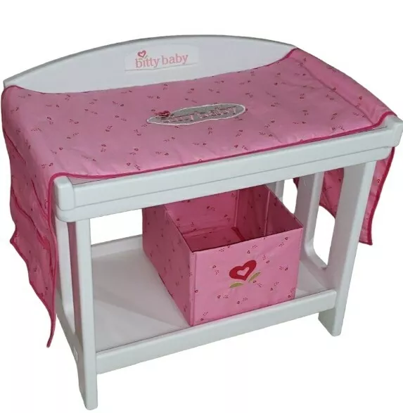 American Girl Doll Bitty Baby Changing Table Pad Storage Nursery Furniture