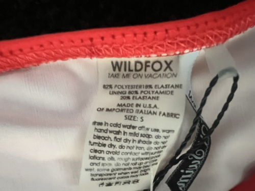 Ladies ‘Wildfox’ red wings Bikini Bottoms - BNWT - Size S - Picture 4 of 5