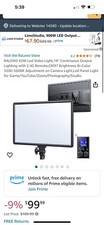 45W Led Video Light 18'' Continuous Output Lighting with 2.4G Remote CRI97