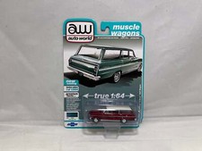 01073 - 1:64 AutoWorld 1963 Chevy Nova III Chase - 1 Pc.