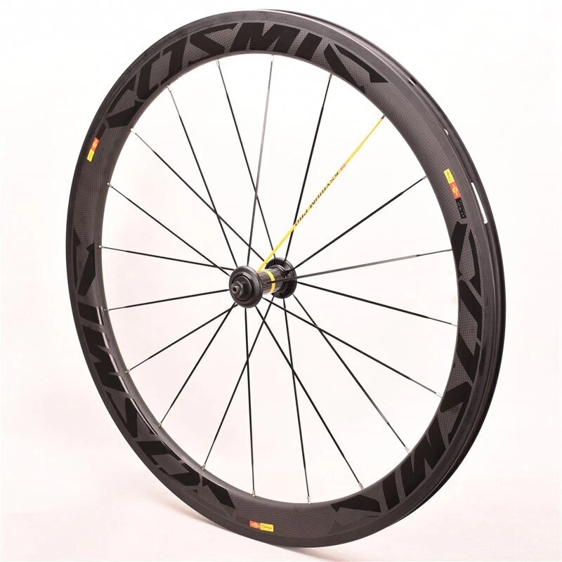 Cosmic 700C Carbon Fiber Wheelset 38/50/60mm V Brake Road Bike Front Rear Wheels - Image 2 of 4