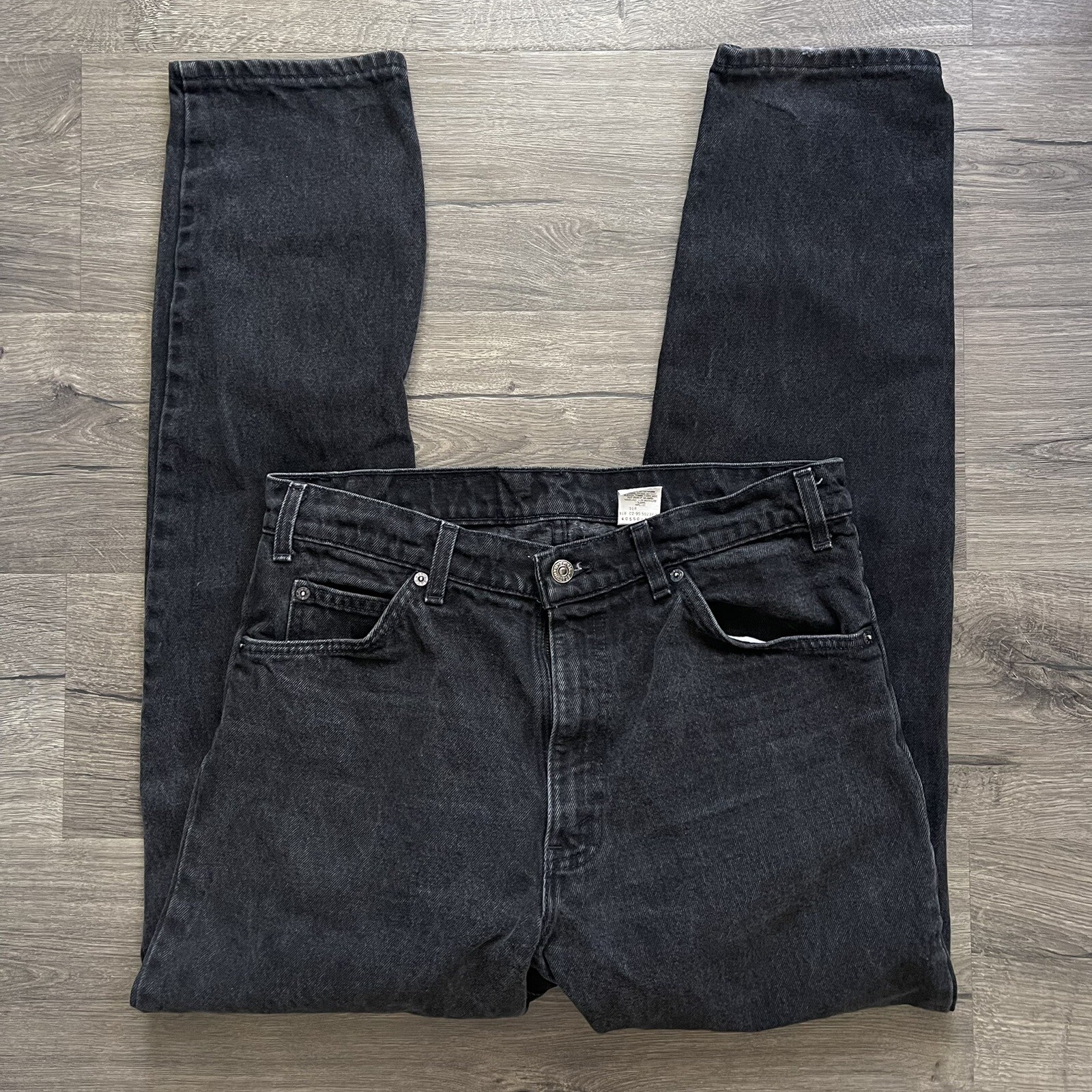 2000'S Levi's 505 Orange Tab Tapered Denim Pants, Made in USA, Men's Size W31 cotton Blue type light blue Vintage Second Hand