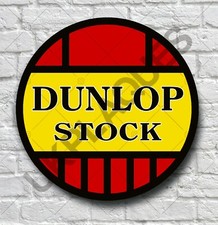 DUNLOP LAGER GARAGE BENZIN WANDSCHILD PLAKETTE BENZIN OLDTIMER AUTOMOBILIA REIFEN