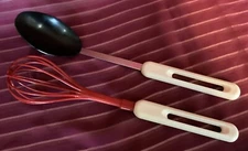 Vintage Bonny USA Nylon Plastic Serving Spoon And Whisk