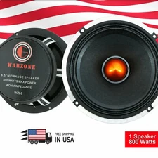 Gravity WZL6 6.5? Midrange Bullet Loud Speaker 800w 4 ohm Car Audio speaker  x1