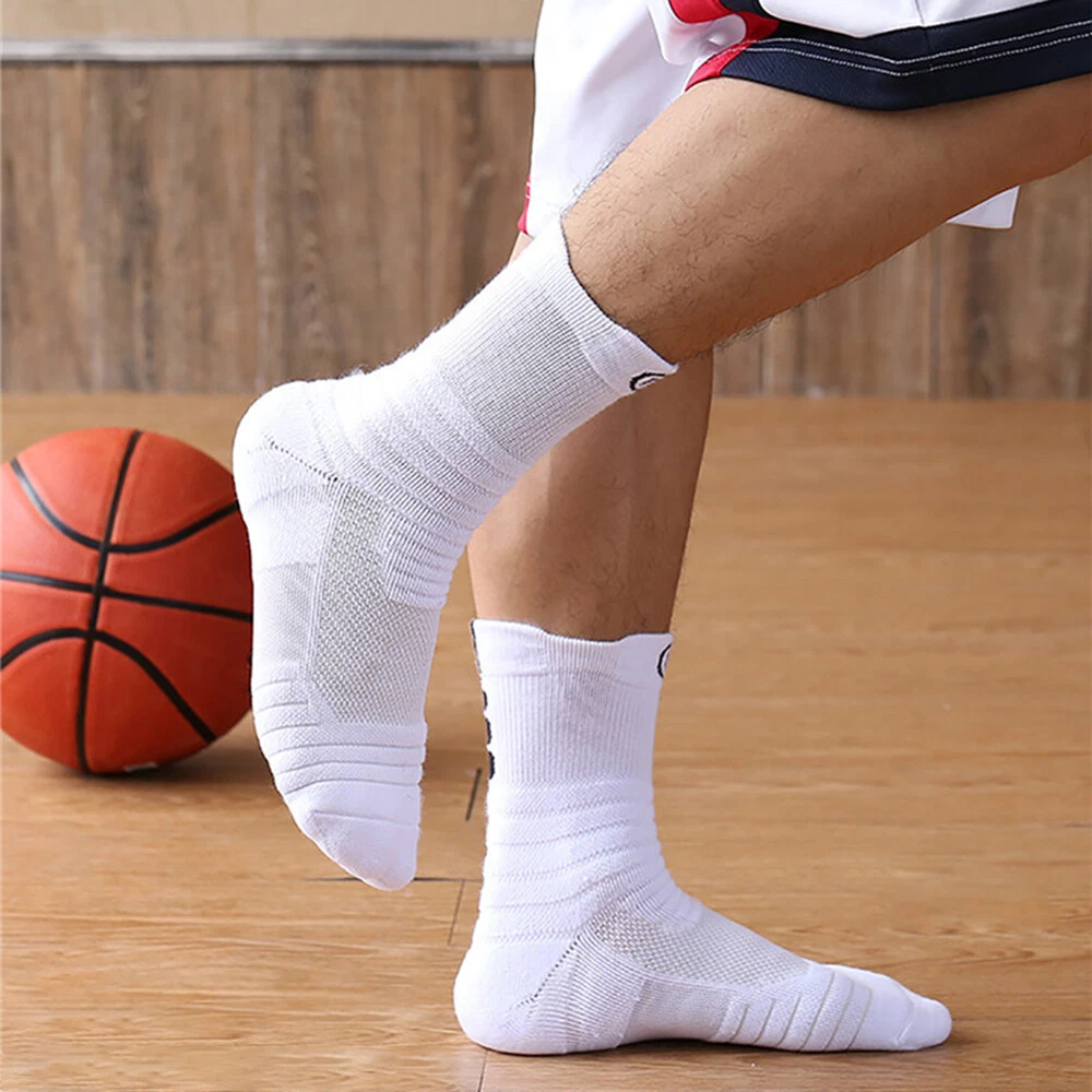 Men Casual Socks Compression Stockings Basketball Sports Cycling Training  Socks