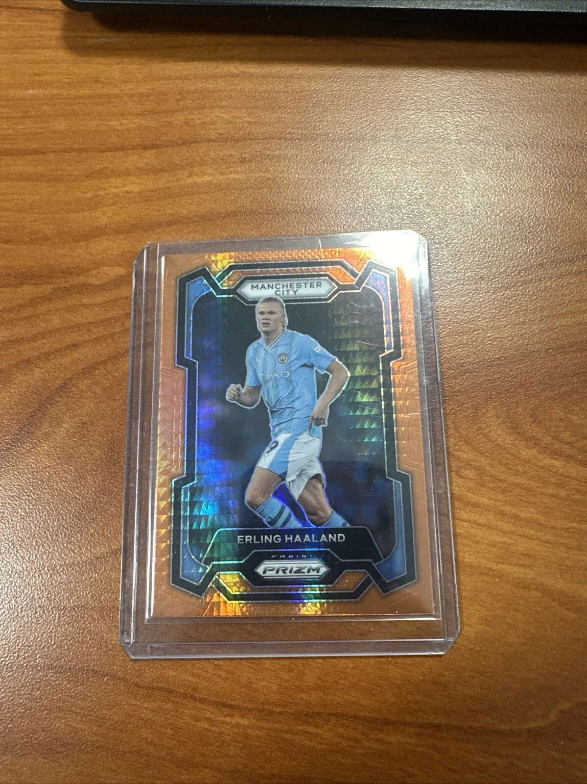 2023-24 Panini Prizm EPL ERLING HAALAND Orange Hyper Refractor #3 Man City