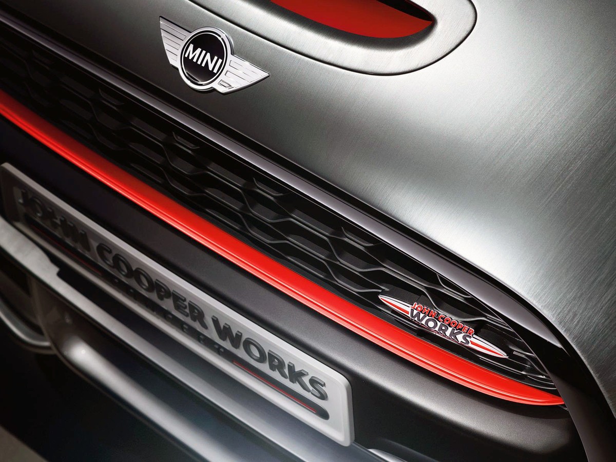 Mini One Cooper F56, F55, F57 Vorne Farbig Glänzend Gitter Abdeckung