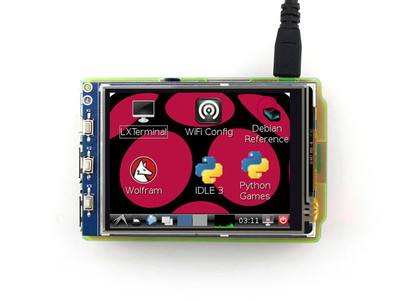 Waveshare 3.2inch RPi LCD 320×240 Resistive Touch Screen for Raspberry Pi