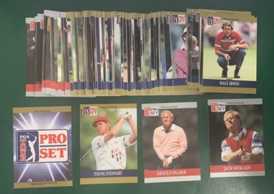 1990 Pro Set Golf PGA Tour SET BREAK singles - Nicklaus, Palmer, Player, Stewart