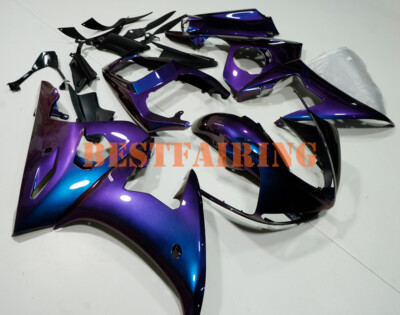 Chameleon Blue Purple Painted Fairing for Yamaha YZF R6 1998-2020 ABS Body Kit