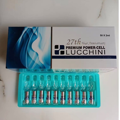 50 Ampoules 2ml~Lucchini Premium Anti Aging Restore Elasticity & Hydrates Skin